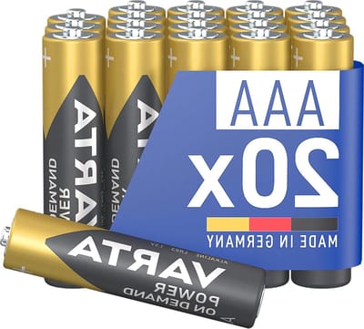 Batterijen AAA - Alkaline Energiecellen - Apparaten Voeden - Krachtige Energie Levering - 20 Stuks - Zilver