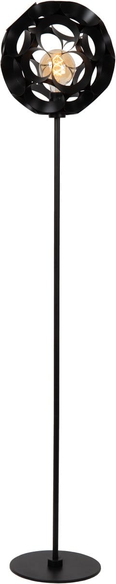 Lucide HANNELORE - Vloerlamp - Ø 30 cm - 1xE27 - Zwart