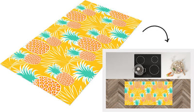 Keukenloper - Loper keuken - Jungle - Ananas - Fruit - Design - 120x60 cm - Keukenloper vinyl