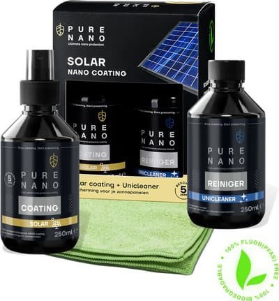 Pure Nano Solar Coating - Haal Meer Uit je Zonnepanelen - Tot 8% meer opbrengst! - 250 ml