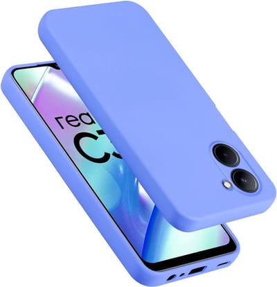 Cadorabo Hoesje geschikt voor Realme C33 in LIQUID LICHT PAARS - Beschermhoes gemaakt van flexibel TPU silicone Case Cover