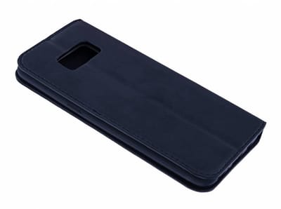 Ntech Luxe Zwart TPU / PU Leder Flip Cover met Magneetsluiting Geschikt voor Samsung Galaxy S10e