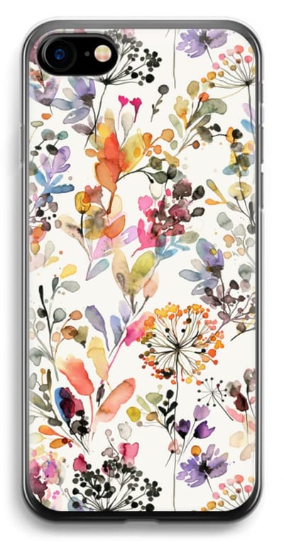 Case Company® - Hoesje geschikt voor iPhone 7 hoesje - Wilde grassen - Soft Cover Telefoonhoesje - Bescherming aan alle Kanten en Schermrand