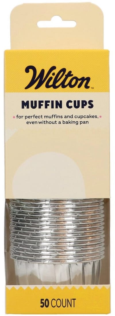 Wilton Muffin Cups - Zilver - Set/50 - Bakvorm voor Muffins en Cupcakes
