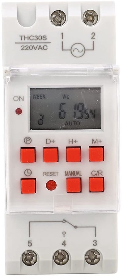 Allecto - Digitale Timer voor DIN-rails - Programmeerbare