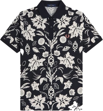 Fred Perry Botanical Print Polo Shirt