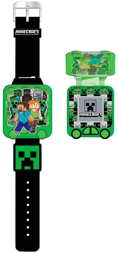 Montre éducative avec jeux Minecraft - KIDS LICENSING - MIN4148 gray