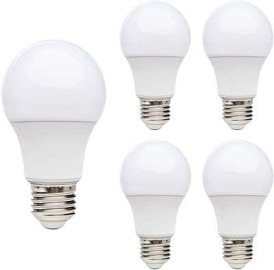 Kobi LED Lamp E27 7W - 600lm - 6000K - 230V - Standaardvorm - Voor Werkverlichting, Garage of Spiegelkast - 5 stuks