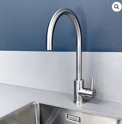Lorreine Pro-Round Eenhendel Keukenmengkraan Volledig RVS