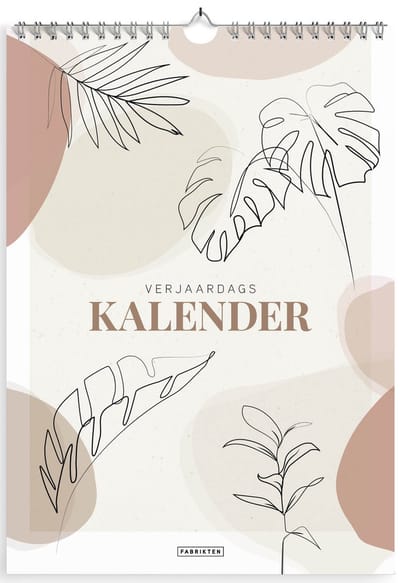 Fabrikten Verjaardagskalender Terra - A4 - Aardetinten