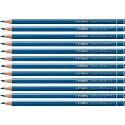 STABILO Original - Kleurpotlood - Voor Haarfijne Lijnen - Met Elastische Kern - azuurblauw donker - per stuk