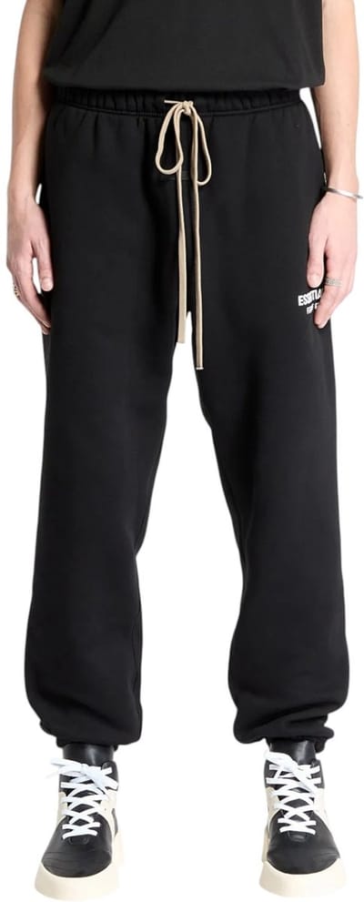 Fear Of God Essentials Heren Broek Zwart Fleece Pants Black/White