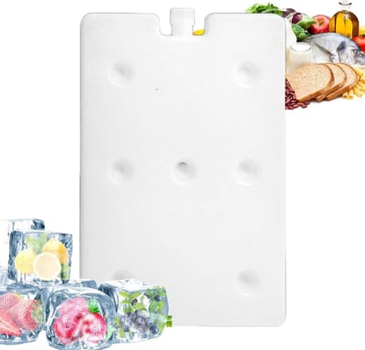Herbruikbare Koelblokken - Vriesblokken Koelelementen - Voedsel Koel Houden - Lichtgewicht Ontwerp - 600 ml - Wit
