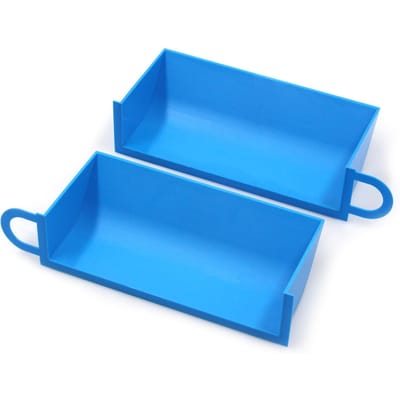 Luchtinlaatscheppen, 2 stuks Dynamische koudeluchtinlaatsystemen Vervanging voor BMW E90 E91 E92 E93 (Blauw) blauw