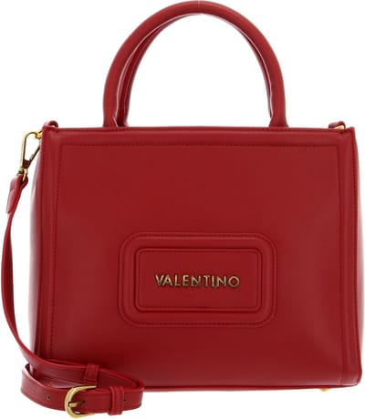 VALENTINO Handtas Schoudertas Snowy Re Shopping Bag Rosso Scuro Rood