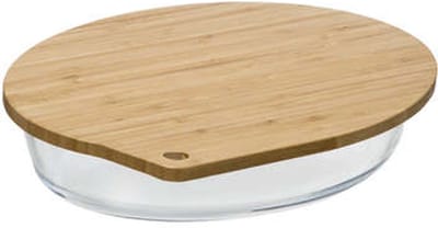 5Five Ovenschaal met deksel - borosilicaat glas - ovaal - 2.4 Liter - 30 x 21 x 5 cm