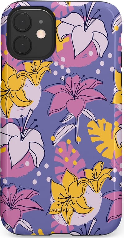 Casetastic Hoesje Geschikt voor Apple iPhone 11 - Stijlvolle Beschermende Duo-layer Case - Lichtjesbloei