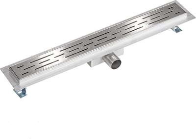 Creavit Aloni RVS douchegoot flens met uitneembaar sifon 80cm