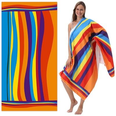70x140/80*160CM Microfiber Strandlaken Gym Sport Zwembad Handdoek Dames Groot Yoga Mat Mode Zomer Surfen Badjas Deken 80*160CM