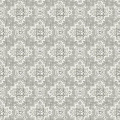 Duro Vliesbehang 517-01 - Gammalsvenska klassiker - Klassiek Grijs - 53cm x 10.05m