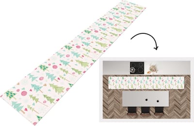 Keukenloper - Loper keuken - Winter - Bos - Patroon - Sneeuw - Pastel - 300x50 cm - Keukenloper vinyl