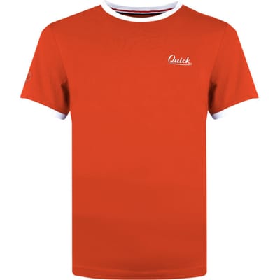 Q1905 T-shirt captain koraal/wit