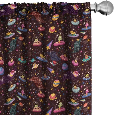 ABAKUHAUS Platz gordijnen – 2×75×175 cm – microvezel – halfverduisterend – meerkleurig