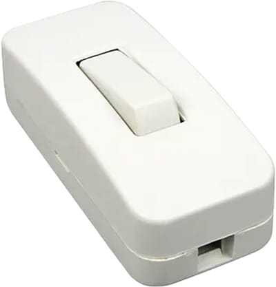Snoerschakelaar 1P - 4A 250V - Max. 1000W - Wit