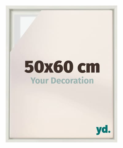 Your Decoration - Baklijst 50x60 cm - Wit Mat - Baklijst voor Canvas - MDF - Lyon