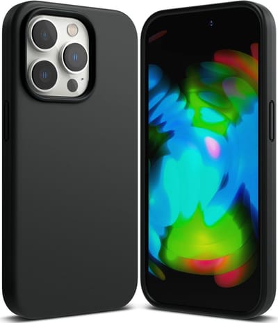 Hoesje Geschikt voor iPhone 14 Pro Hoesje – siliconen back cover – Zwart