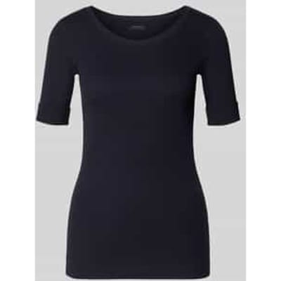 T-shirt met mouwomslag en ronde hals