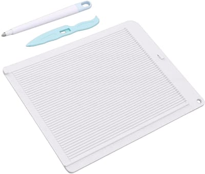 Papiertrimmer Scorebord - Envelopmaker Vouwkaarten - Handwerk Papier - Inclusief Rilgereedschap - 28 x 18 cm - Wit