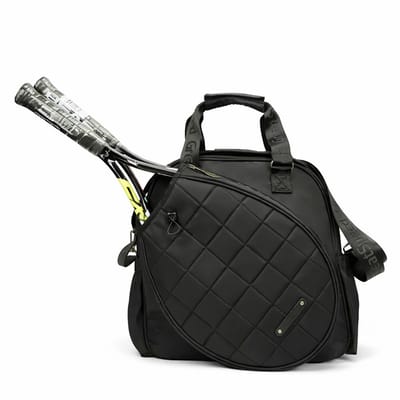 Tennisrugzak - Tennistas voor 2 Rackets - Sport Rugzak met Racketvak - Stijlvolle Tennis Tas - Zwart