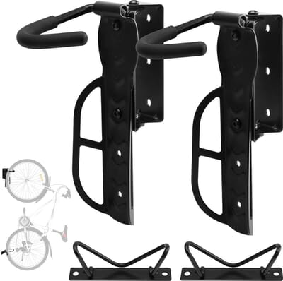 Unyqoos® Ruimtebesparende draaibare fietswandhouder voor diverse fietstypen