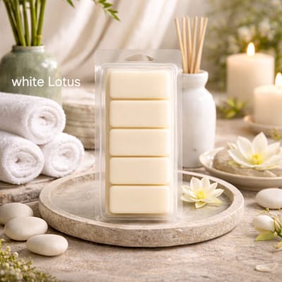 Waxmelts White Lotus - Snapbar - Good Habits - Wellnessgeur - Spa geur - 55 gram - Sojawas - Handmade - Dierproefvrij - Vegan - Huisparfum - Voor in geurbrander - Waxbrander - Geur in huis - Wax melt - Geurkaars - Parfum