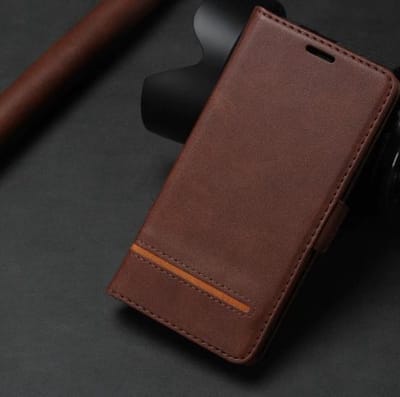 Luxe Lederen geschikt voor Apple iPhone 11 | Hoogwaardig PU Leren Hoesje | Lederen Wallet Case | Pasjeshouder | Portemonnee | Bruin