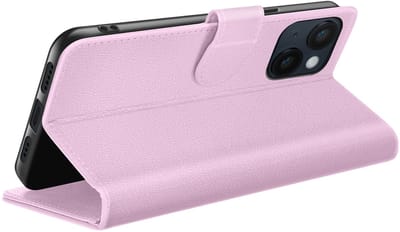 Zanae, Hoesje geschikt voor iPhone 14 - Wallet Case & Magneetsluiting, Roze