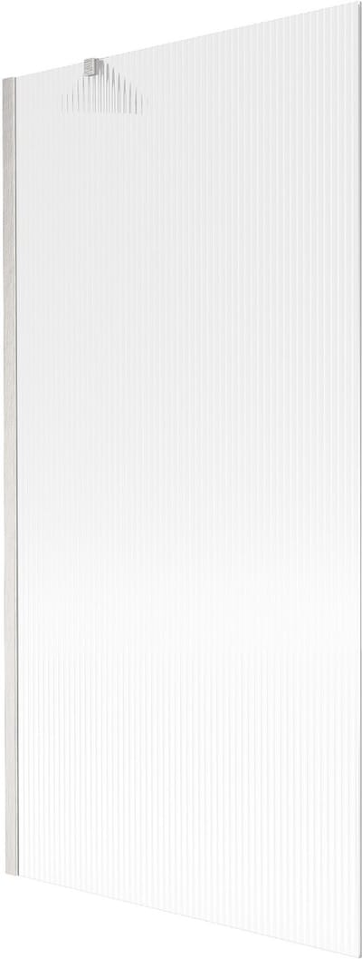 Mexen Next badwand paravent 1-delig 90 x 150 , strepen, geborsteld nikkel - 895-090-000-00-09-97