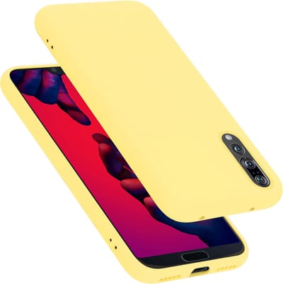 Cadorabo Hoesje geschikt voor Huawei P20 PRO / P20 PLUS in LIQUID GEEL - Beschermhoes gemaakt van flexibel TPU silicone Case Cover