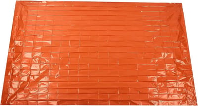 Nooddeken Oranje - Overlevingsdeken Reflecterend - Buiten Noodgevallen - Houdt 90% Warmte - 13 x 2 Meter - Oranje