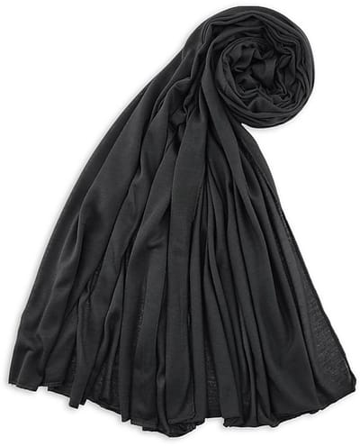 JB Collection - Hoofddoeken - hoofddoek polyester jersey uni zwart - zwart