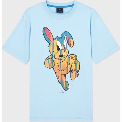 Paul Smith Reg Fit Ss T Shirt Rabbit Cobalt Blue Maat: L | T-Shirts Outlet | Heren | Blauw