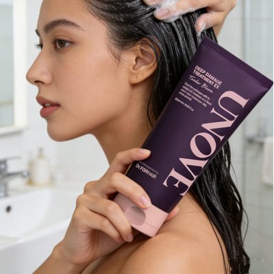 Dr.FORHAIR Unove Deep Damage Treatment EX - 320ml Large Size - Tender Bloom - 3000% Silkiness Protein Absorption - Allure Award Winning - Surreal Shine - Korean Hair Bestselling Mask