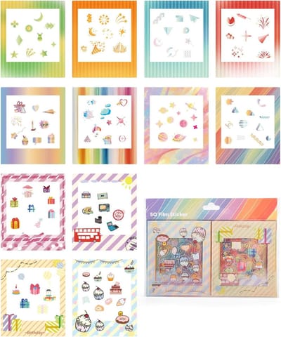 Fotorand Stickers - Decoratieve Foto Randen - Instant Foto Decoratie - Zelfklevend PET Materiaal - 16 x 12 cm