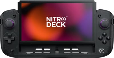 CRKD Nitro Deck+ Clear Black Edition - USB - Touchscreen - Analoog/digitaal - Nintendo Switch - Zwart