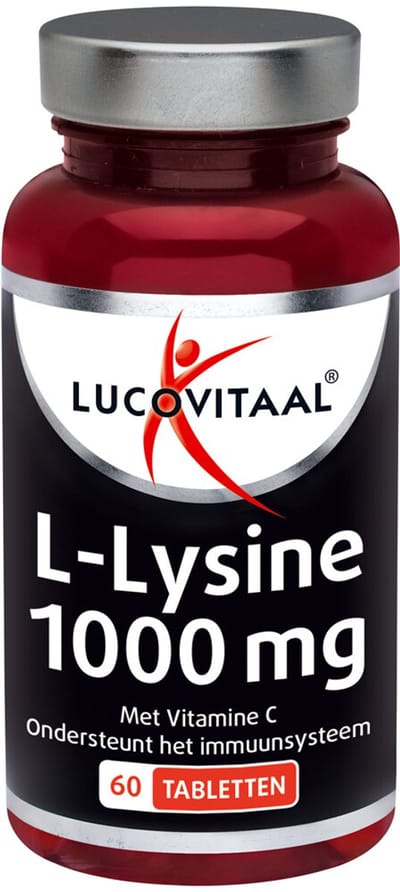 Lucovitaal L-Lysine 1000 mg - 2 x 60 tabletten - Voordeelverpakking