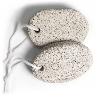 Dailygoody - Natuurlijke Puimsteen voor Voeten - Eelt Remover - Ideaal voor Harde Huid - Handige Ophanglus - Exfoliatie voor Voeten en Handen - Geschi.