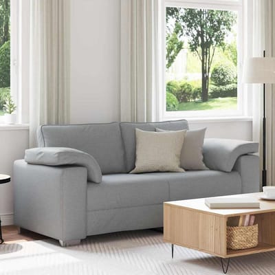 vidaXL - Loveseat - Lichtgrijs - 180 - cm - Stof
