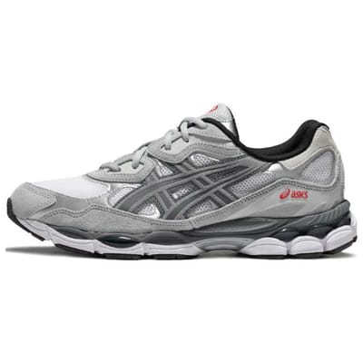 ASICS Gel NYC Wit Staalgrijs Unisex Sneakers 1201A789-102 44.5 gray