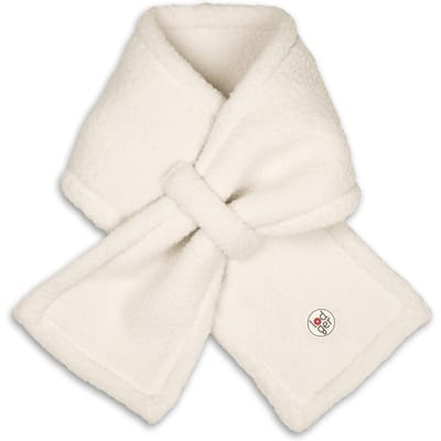 Babysjaal teddy - Wit - Winter - Teddy fleece - Handige doorsteeklus